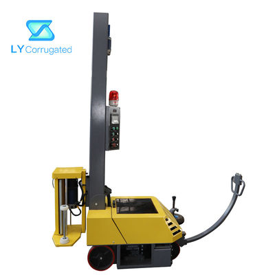 دستگاه بسته بندی کارتن بسته بندی فیلم پیش تنش راه رفتن 2400 میلی متری 75 متر در دقیقه