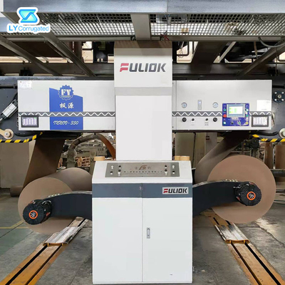 2200 میلی متر مقوا راه راه خط تولید PLC کنترل موجدار Splicer