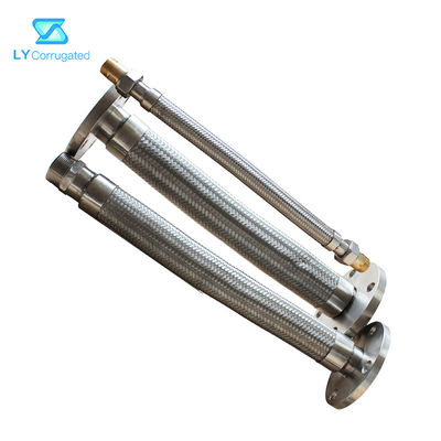 شیلنگ فلزی انعطاف پذیر خط راه راه آب بندی خوب 304 316 اتصال لوله فولادی ضد زنگ