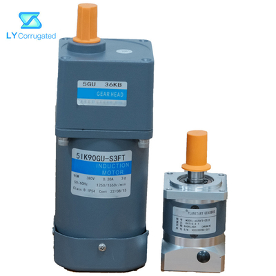 قطعات یدکی دستگاه کارتن سه فاز موتور القایی دنده AC 90 وات
