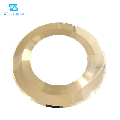 چاقوی گرد تیغه تنگستن 230X135X1.1 روکش طلایی برای موجدار Fosber