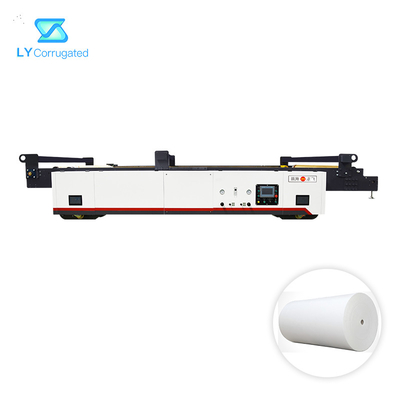 رول اسپلایسر اتوماتیک 350 متری در دقیقه، کارخانه جعبه راه راه اتوماتیک 3 لایه