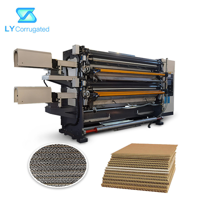 دستگاه مقوا راه راه D6A، دستگاه چسب جعبه راه راه 2300mm 10kw