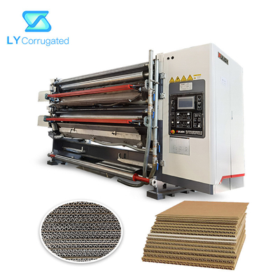 دستگاه مقوا راه راه D6A، دستگاه چسب جعبه راه راه 2300mm 10kw