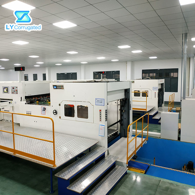 دستگاه قالب برش جعبه کارتن PLC Flatbed 5750i.P.H Speed