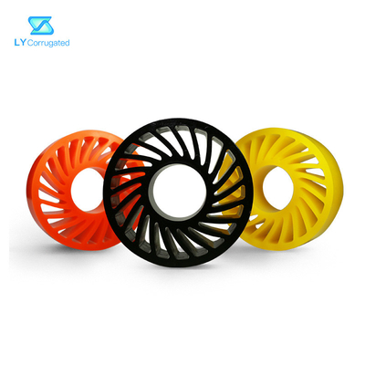 قطعات ماشین راه راه TUV چرخ های با روکش pu 330mmx220mmx70mm
