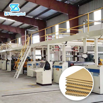 دستگاه مقوا راه راه 1800 میلی متری کنترل PLC تمام اتوماتیک